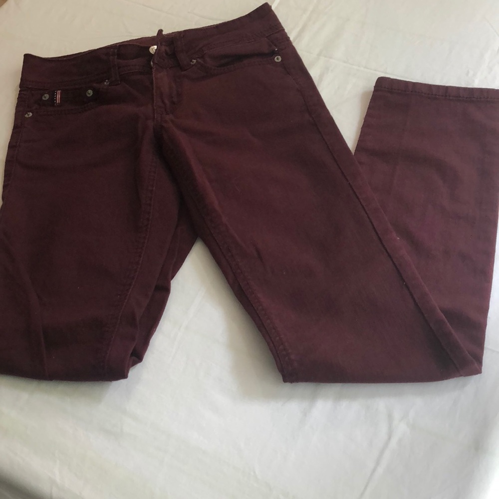 Maroon jeans